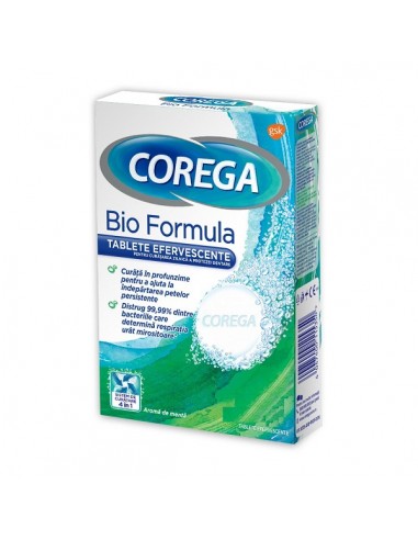 Corega Tablete Bioformula, 136 comprimate - ADEZIVI-PROTEZE-DENTARE - COREGA