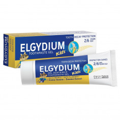Elgydium Pasta de dinti pentru copii cu aroma de banane, 2-6 ani, 50 ml