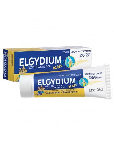 Elgydium Pasta de dinti pentru copii cu aroma de banane, 2-6 ani, 50 ml - PASTA-DE-DINTI - ELGYDIUM