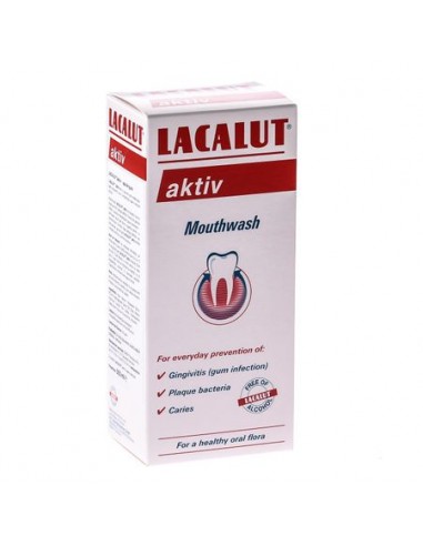 Apa de gura Lacalut Aktiv Antiplaque, 300 ml - APA-DE-GURA - LACALUT