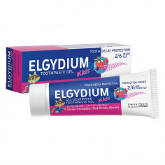 Elgydium Pasta de dinti pentru copii cu aroma de fructe de padure, 3-6 ani