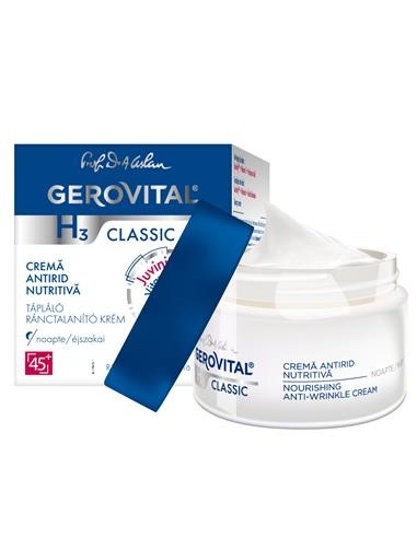Crema nutritiva antirid de noapte Gerovital H3 Classic, 50 ml, Farmec - ANTIRID - GEROVITAL