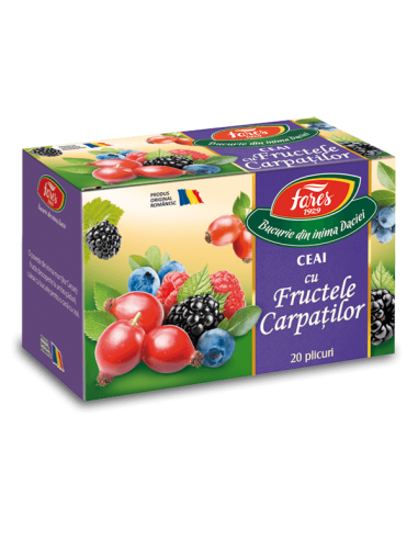 Ceai Aromfruct Fructele Carpatilor, 20 plicuri Fares - UZ-GENERAL - FARES