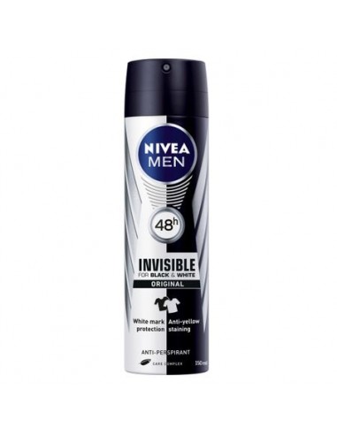 Nivea Masculin Deodorant Spray Invisible for Black&White - DEODORANTE-SI-ANTIPERSPIRANTE - NIVEA