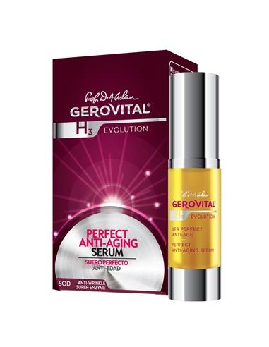 Ser perfect anti-age pentru toate tipurile de ten Gerovital H3 Evolution, 15 ml, Farmec - ACNEE - GEROVITAL