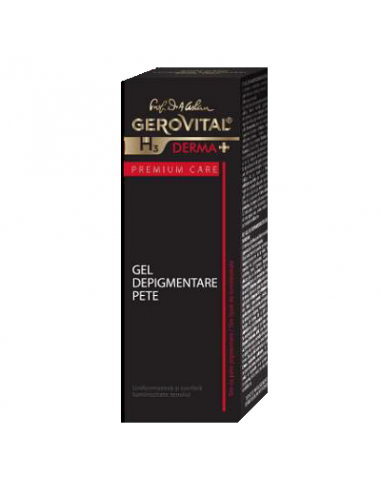 Gerovital GH3D+PC Gel Depigmentare Pete, 30ml - PETE-PIGMENTARE - GEROVITAL