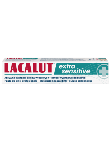 Pasta de dinti Lacalut extra sensitive, 75 ml - PASTA-DE-DINTI - LACALUT
