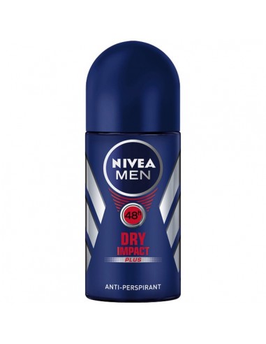 Nivea Men Deo Roll-On Dry Impact, 50ml - DEODORANTE-SI-ANTIPERSPIRANTE - NIVEA