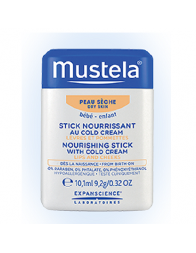 Hydra-Stick Cold Cream, 10g, Mustela - INGRIJIRE-BUZE - MUSTELA
