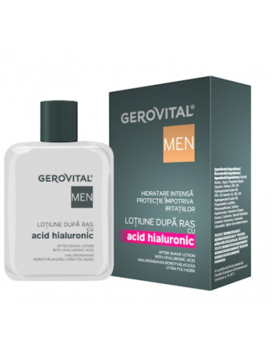 Gerovital Men Lotiune Dupa Ras Acid Hialuronic, 100 ml - PRODUSE-RAS - GEROVITAL MEN