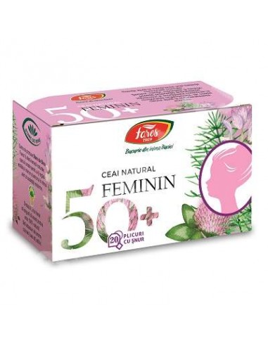 Ceai natural feminin 50+, 20 plicuri, Fares - UZ-GENERAL - FARES