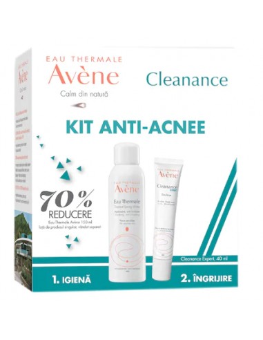 Avene Cleanance Expert, 40ml + Apa termala, 150ml-70% - ACNEE - AVENE