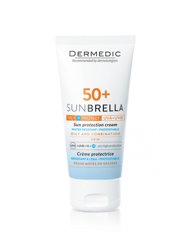 Dermedic Sunbrella Crema protectie solara SPF 50+, (ten normal-uscat) 50g - PROTECTIE-SOLARA - DERMEDIC