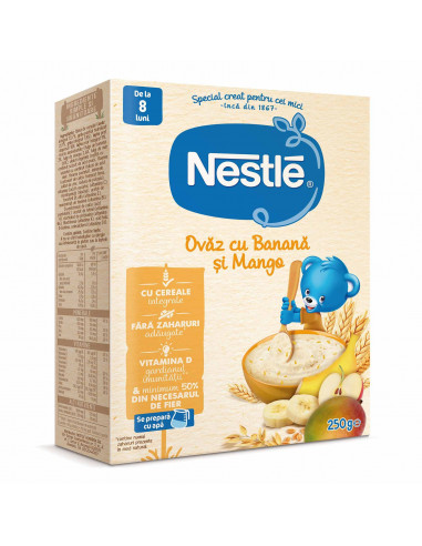 Cereale integrale Nestle ovaz, mango si banana 250g - CEREALE-BISCUITI - NESTLE