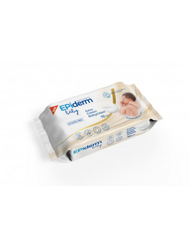 Epiderm Baby Servetele umede Cream, 72 - SERVETELE-UMEDE - EPIDERM