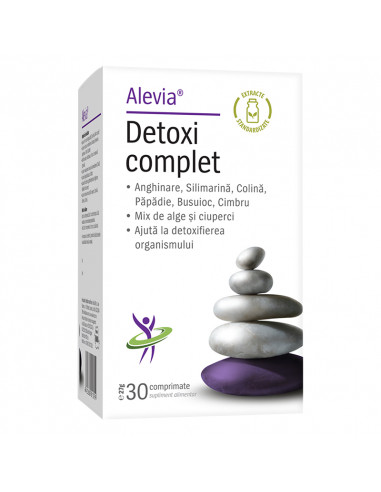 Detoxi Complet, 30 comprimate, Alevia - HEPATOPROTECTOARE - ALEVIA