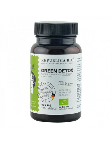 Green Detox Ecologic, 120 cps, Republica Bio - VITAMINE-SI-SUPLIMENTE - REPUBLICA BIO