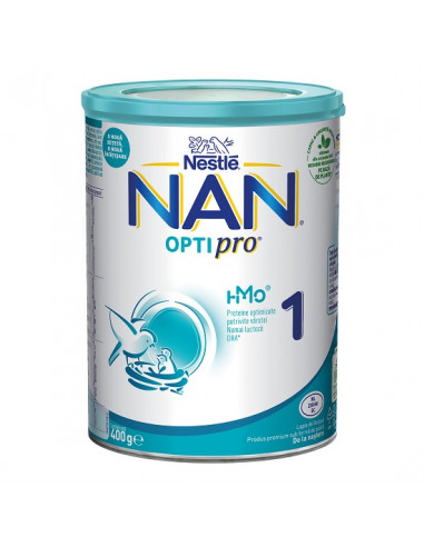 Lapte praf NAN 1 Optipro 400g, de la nastere, Nestle - FORMULE-LAPTE - NAN