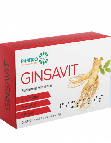 Ginsavit, 24 capsule, Pharco - TONICE-GENERALE - PHARCO