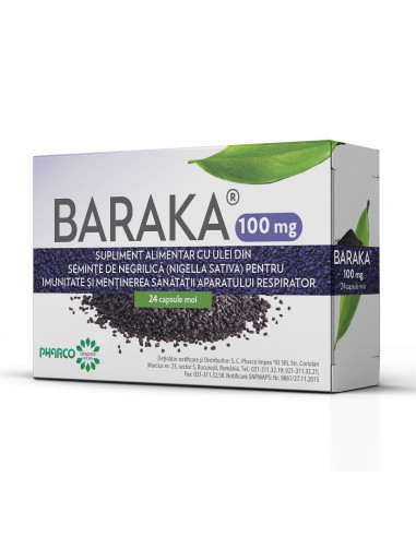 Baraka 100 mg, 24 capsule moi, Pharco -  - PHARCO