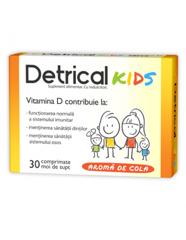 Zdrovit Detrical D3 400UI Kids, 30cpr.de supt, Zdrovit - VITAMINE-SI-MINERALE - ZDROVIT