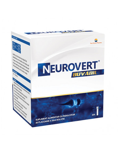 Neurovert Buvabil, 20 fiole - MEMORIE-SI-CONCENTRARE - SUNWAVE