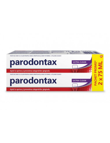 Parodontax pasta dinti Ultra Clean, 75ml 1+1 Promo -  - PARODONTAX