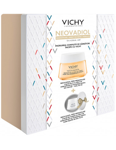 Trusa Neovadiol Peri-Menopause crema de zi PNM, 50ml + Neovadiol crema de noapte, 15 ml, Vichy - INGRIJIRE-FATA - VICHY
