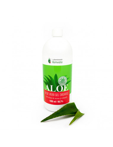 Gel natural de Aloe Vera, 1000 ml, Remedia - DETOXIFIERE - LABORATOARELE REMEDIA