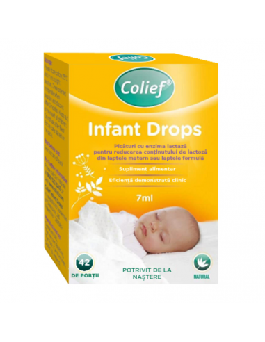 Picături cu lactaza pentru colici Infant Drops, 7 ml, Colief -  - COLIEF