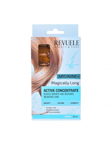 Revuele Ampoules Active Hair Concentrate Arginine + Magically Long, 8x5 ml - INGRIJIRE-PAR - REVUELE
