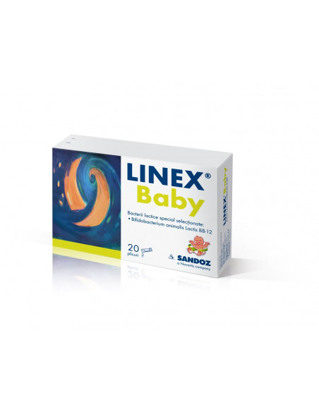 Linex Baby, 20 plicuri, Sandoz - PROBIOTICE-SI-PREBIOTICE - SANDOZ