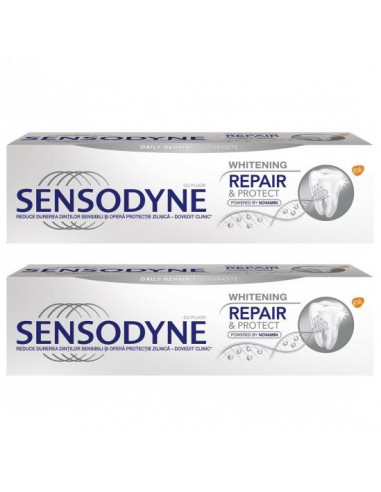 Sensodyne Pasta Repair&Protect Whitening x 75ml, Duo Pack - PASTA-DE-DINTI - SENSODYNE