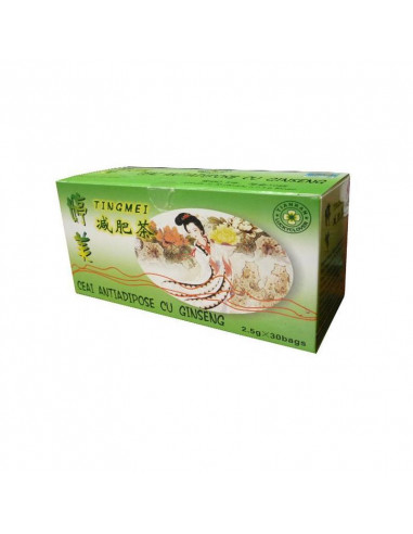Ceai antiadipos cu ginseng, 30 plicuri, Sanye - PENTRU-SLABIT - NATIONAL HEALTH PRODUCTS CO LTD.