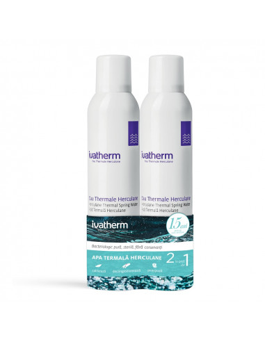 Pachet Apa termală Ivatherm Herculane spray, 200 ml + 200 ml - DEMACHIANTE - IVATHERM
