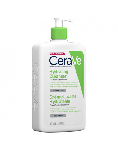 Gel de spalare hidratant pentru piele normal-uscata, 1000 ml, CeraVe - GELURI-DE-CURATARE - CERAVE