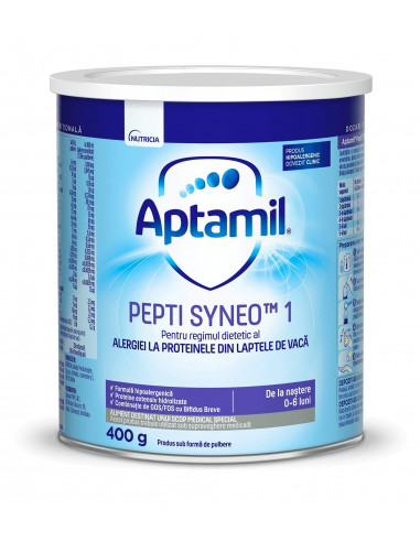 Aptamil Pepti 1 formula speciala SYNEO, +0 luni, 400 g, Nutricia - FORMULE-LAPTE - APTAMIL